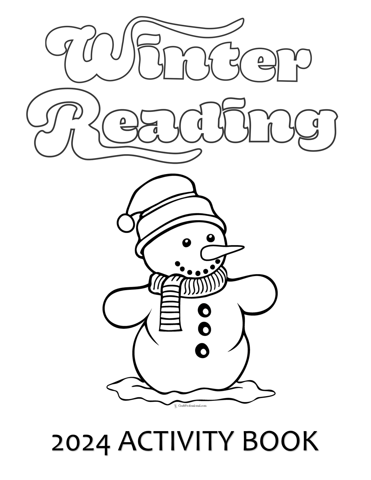 Winter Reading Activity Book